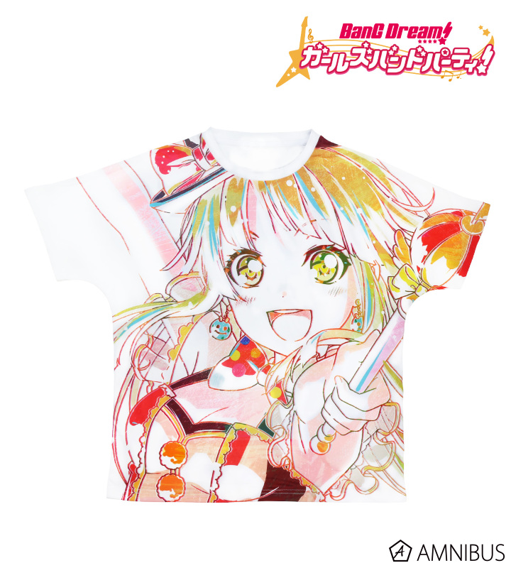 Ani-Art フルグラフィックTシャツ 弦巻こころ (ハロー、ハッピーワールド！)ユニセックス(サイズ/XL)