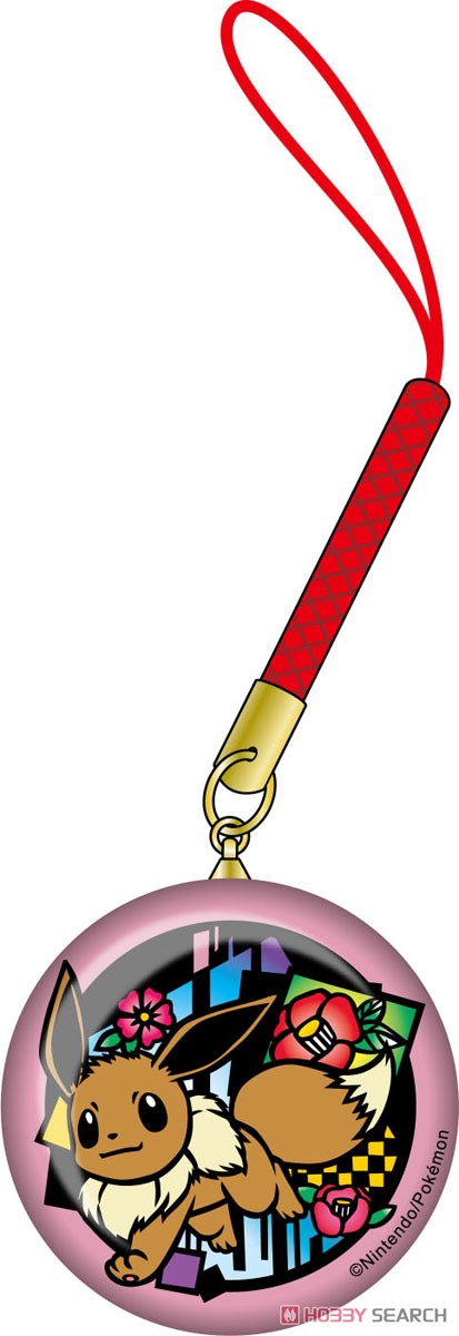 切り絵シリーズ　ガラス根付　イーブイ 2
