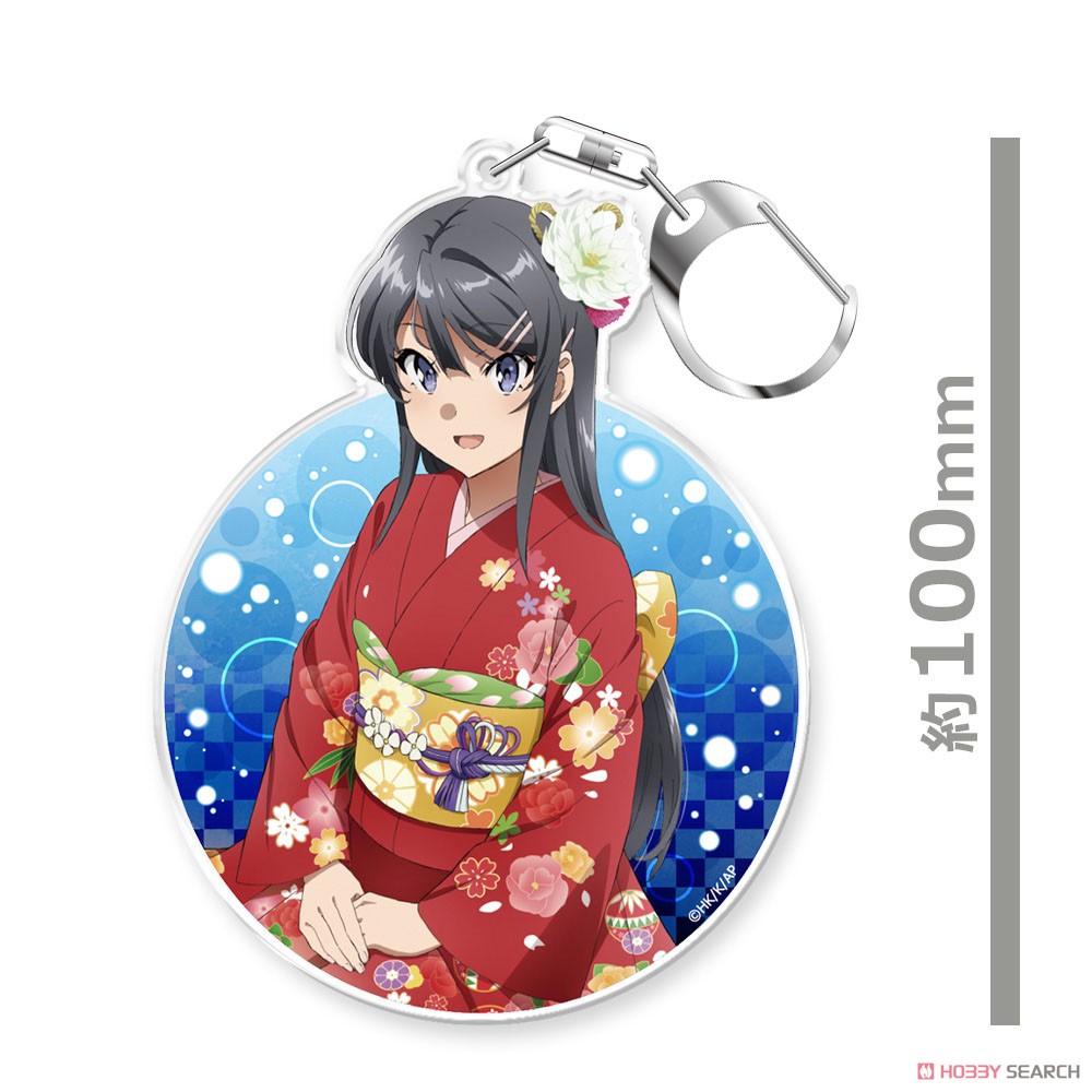 青春ブタ野郎はバニーガール先輩の夢を見ない アクリルキーホルダー［桜島麻衣 着物Ver.］ 4
