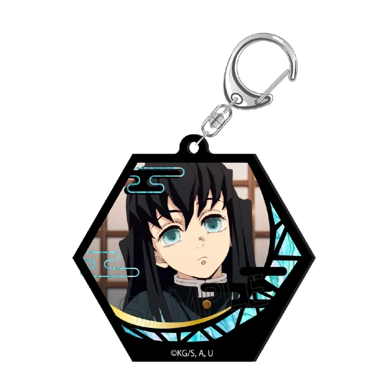 螺鈿風シリーズ　アクリルキーホルダー　時透無一郎