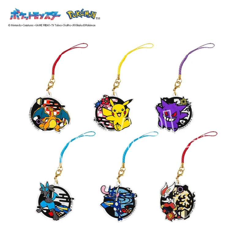切り絵シリーズ アクリル根付 B BOX(6個入)