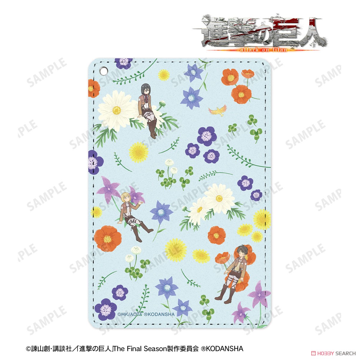 エレン＆ミカサ＆アルミン Botania 1ポケットパスケース 2