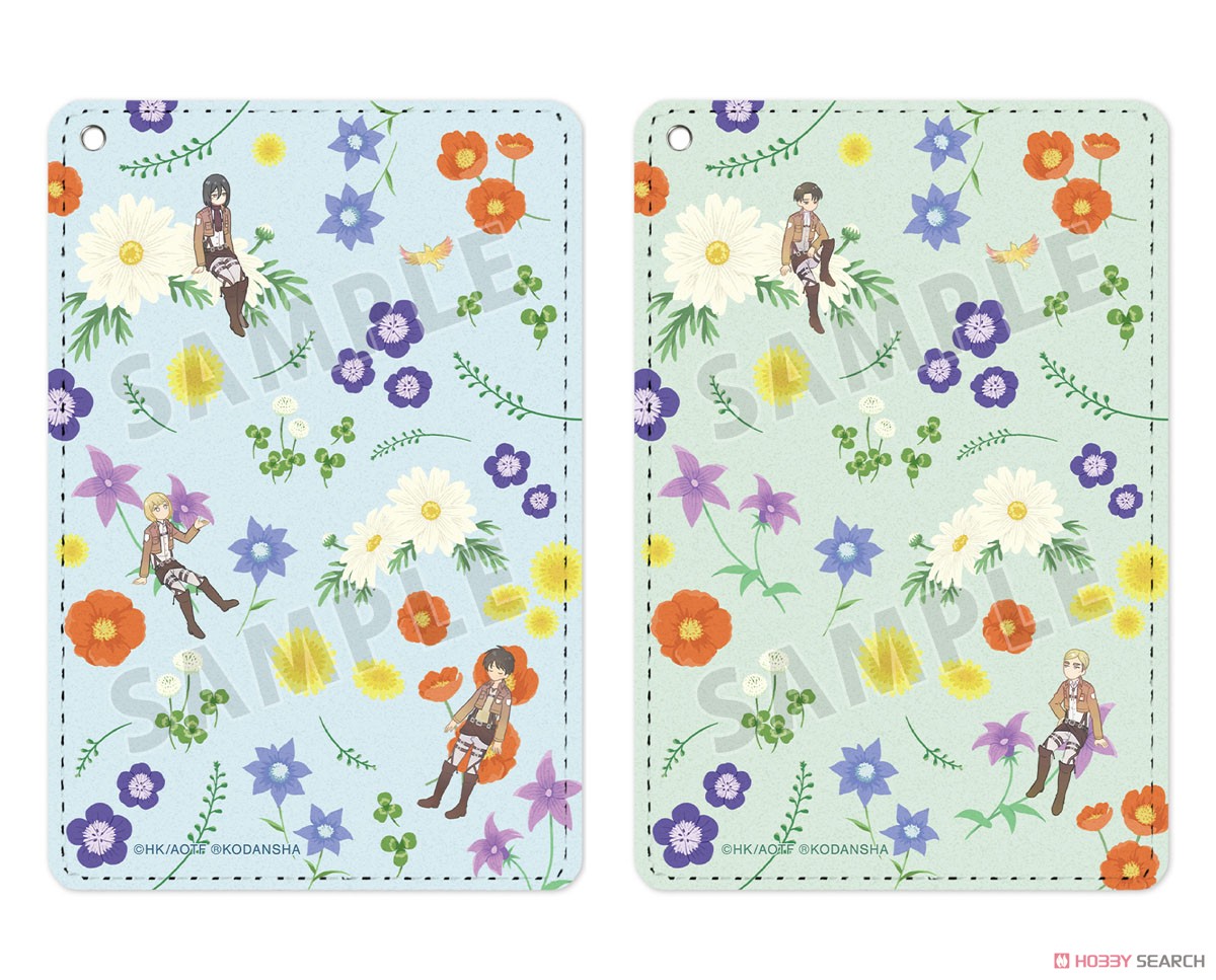エレン＆ミカサ＆アルミン Botania 1ポケットパスケース 4