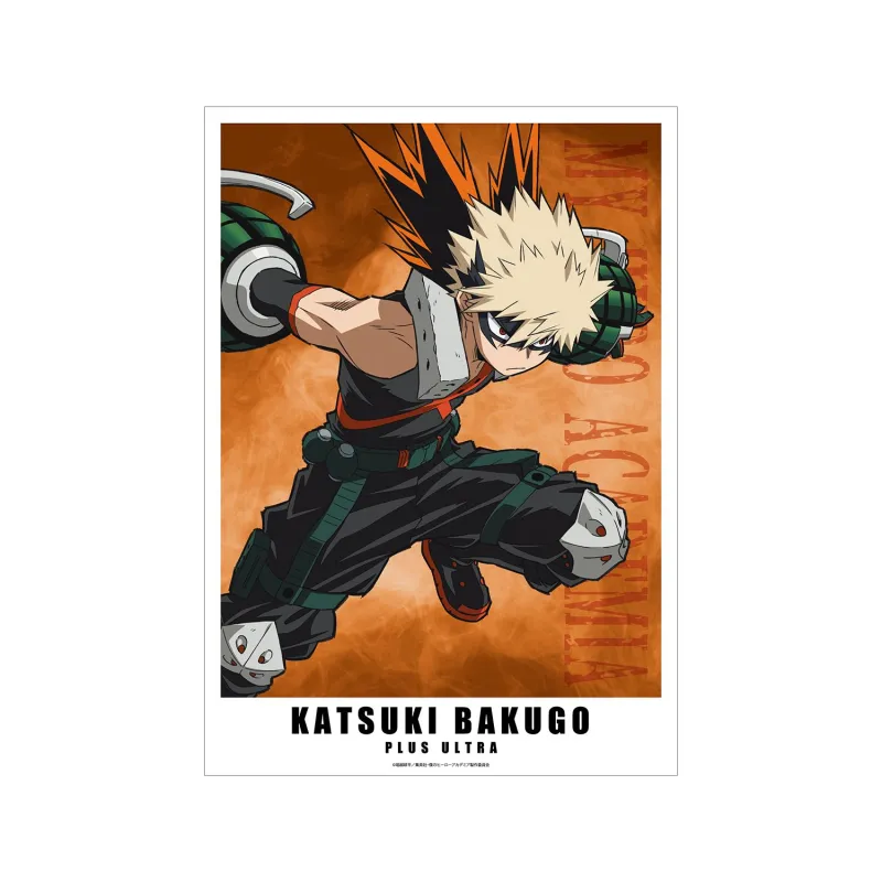 爆豪勝己 A3マット加工ポスター