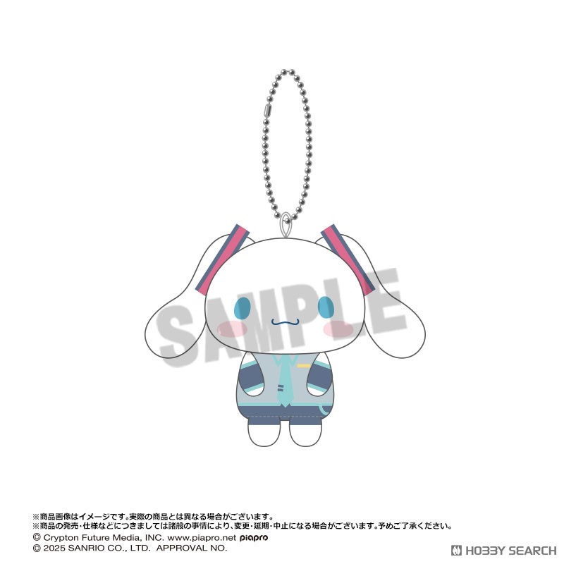 初音ミク×シナモロール おすわりくらぶぬいぐるみマスコット 4