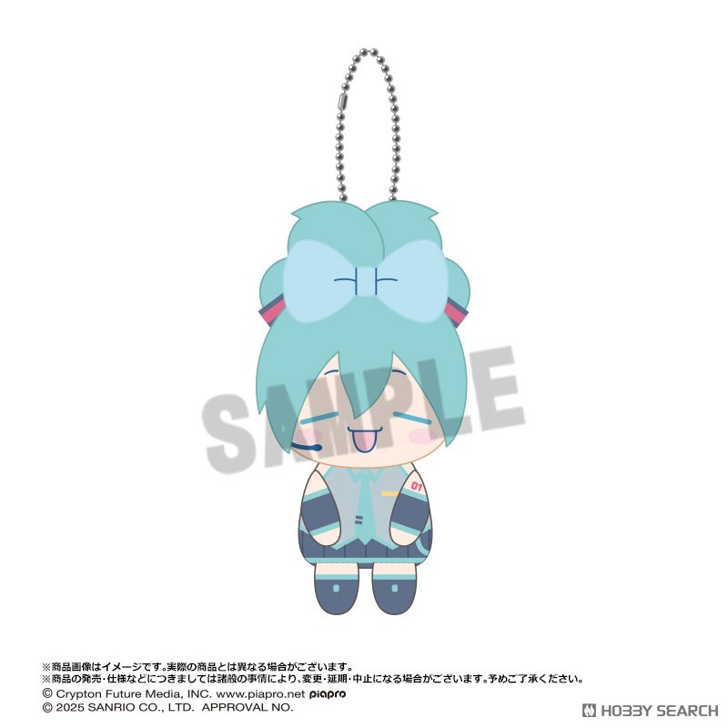 初音ミク×シナモロール おすわりくらぶぬいぐるみマスコット 5