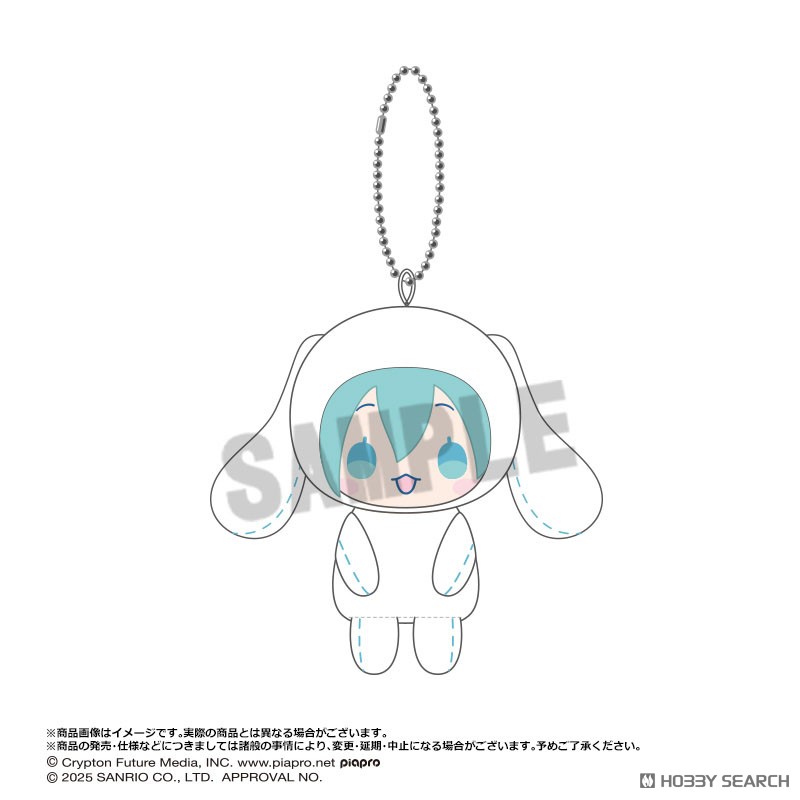 初音ミク×シナモロール おすわりくらぶぬいぐるみマスコット 7