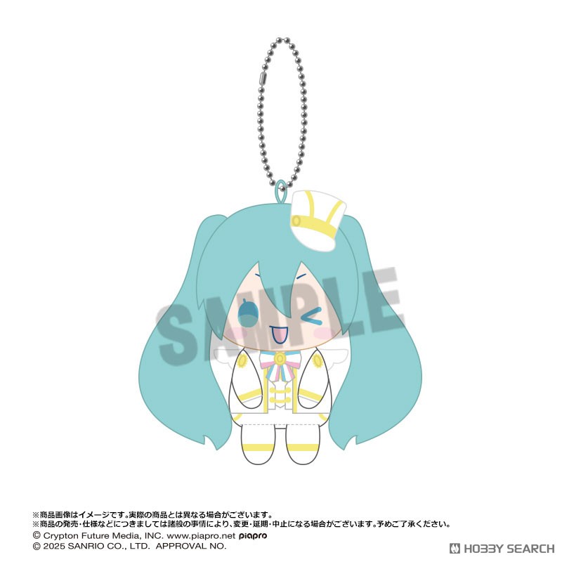 初音ミク×シナモロール おすわりくらぶぬいぐるみマスコット 8
