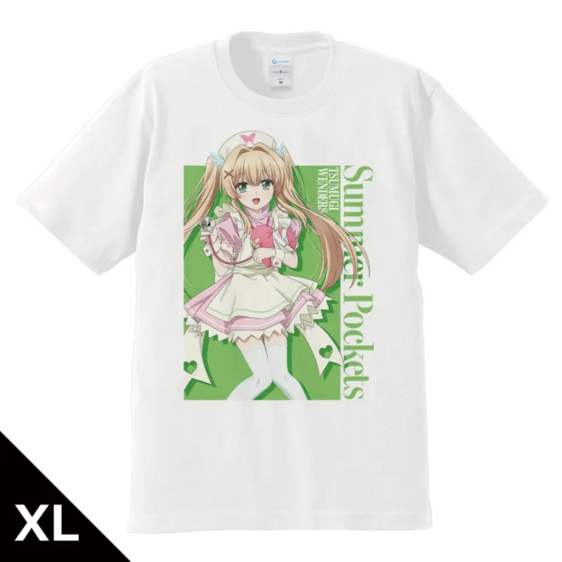 Summer Pockets　Tシャツ 紬 ヴェンダース ナースメイドver. XLサイズ 【描き下ろし】
