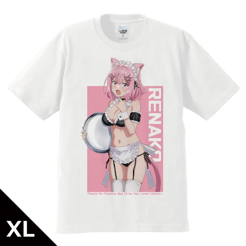 わたしが恋人になれるわけないじゃん、ムリムリ!（※ムリじゃなかった!?）　Tシャツ 甘織 れな子 猫耳水着メイドver. XLサイズ【描き下ろし】