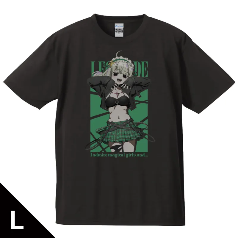 魔法少女にあこがれて Tシャツ レオパルト ゴシックパンクver. Lサイズ 【描き下ろし】