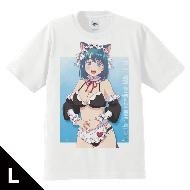 幼馴染とはラブコメにならない　Tシャツ 水萌 汐 猫耳水着メイドver. Lサイズ【描き下ろし】