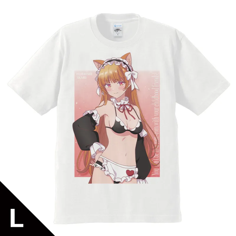 幼馴染とはラブコメにならない Tシャツ 火威 灯 猫耳水着メイドver. Lサイズ【描き下ろし】