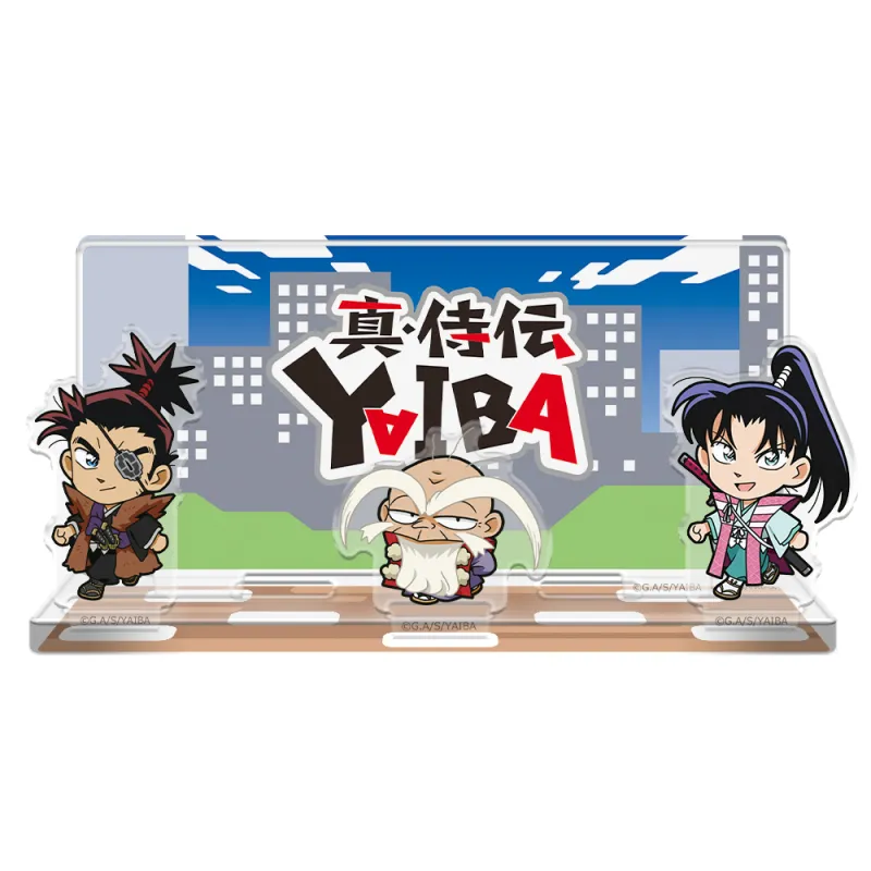 ついてっくアクリルジオラマ 武蔵&小次郎&十兵衛