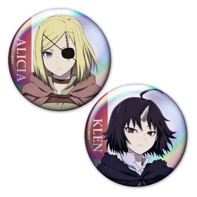 クレバテス-魔獣の王と赤子と屍の勇者- ホログラム缶バッジ2個セット アリシア&クレン