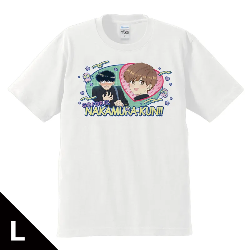 ガンバレ!中村くん!! Tシャツ 中村男久斗&広瀬愛貴 WHITEver. Lサイズ