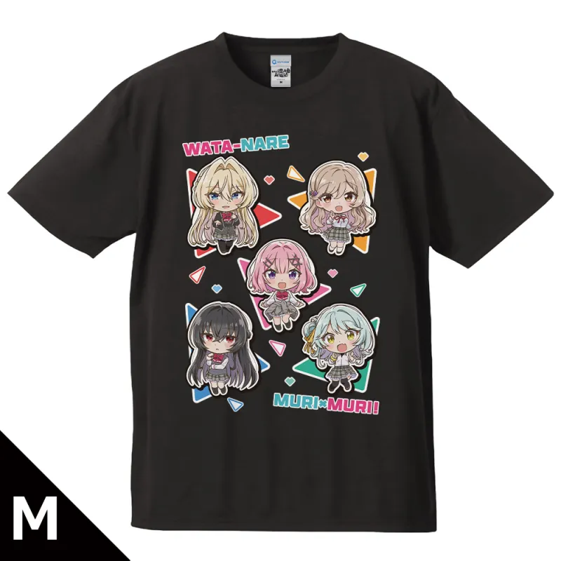 わたしが恋人になれるわけないじゃん、ムリムリ!（※ムリじゃなかった!?） Tシャツ れな子＆真唯＆紫陽花＆紗月＆香穂 デフォルメver. Mサイズ