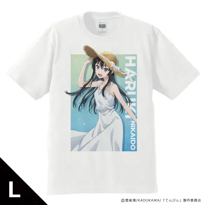 転校先の清楚可憐な美少女が、昔男子と思って一緒に遊んだ幼馴染だった件 Tシャツ 二階堂春希 ティザービジュアル夏ver. Lサイズ