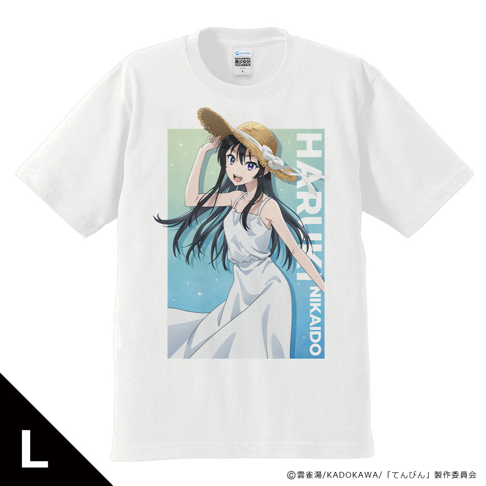 転校先の清楚可憐な美少女が、昔男子と思って一緒に遊んだ幼馴染だった件 Tシャツ 二階堂春希 ティザービジュアル夏ver. Lサイズ 2