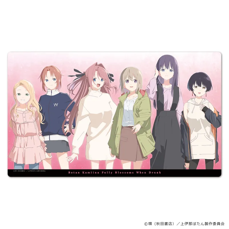 上伊那ぼたん、酔へる姿は百合の花 キャラクターラバーマット 集合ver.