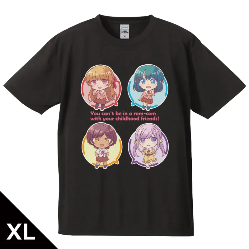 Tシャツ 汐&灯&るな&春 デフォルメver. XLサイズ