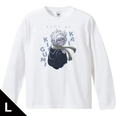 レッツゴー怪奇組 リブ付ロングスリーブTシャツ メチャ子 Lサイズ
