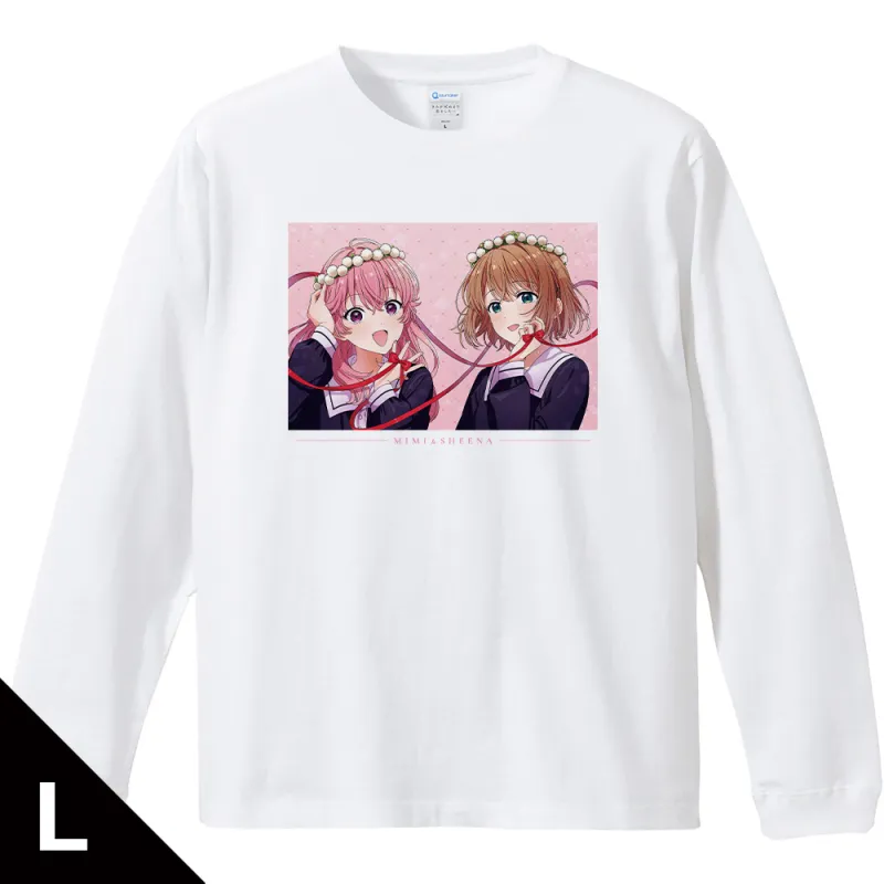 リブ付ロングスリーブTシャツ シーナ&ミミ Lサイズ