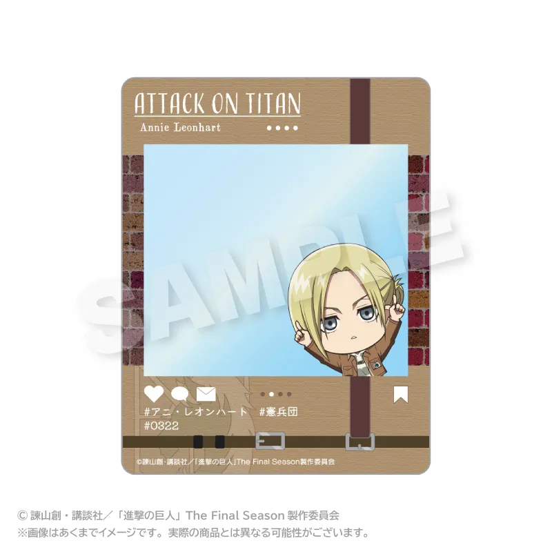 進撃の巨人 SNS風カード ぽいんつver. アニ・レオンハート
