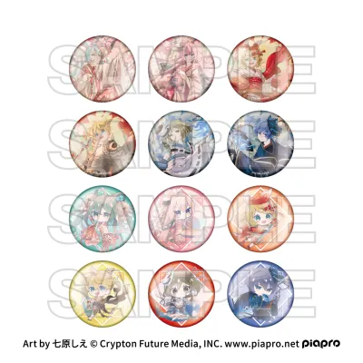 ピアプロキャラクターズ cosmetics 音彩ノ粧 トレーディング缶バッジ(全12種)