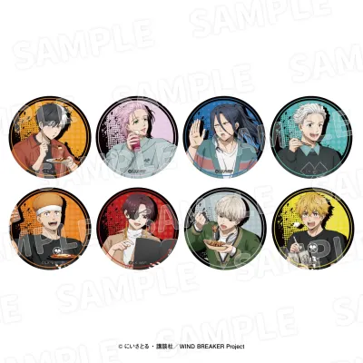 WIND BREAKER×ぼてぢゅうグループ トレーディングメタリック缶バッジ(全8種)