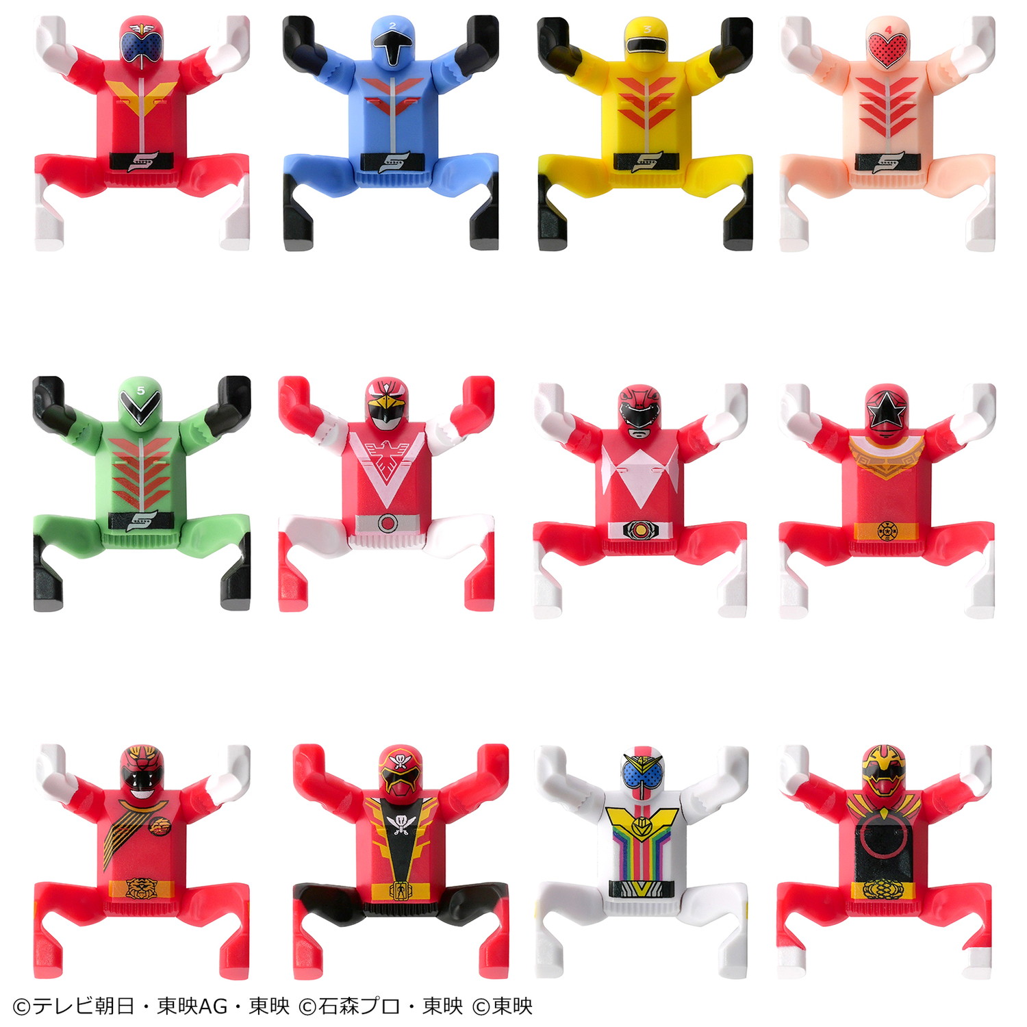 立体マグネット入りフィギュア-スーパー戦隊大好(だいす) 1BOX入数：12