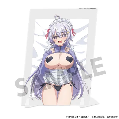 よわよわ先生 描き下ろしビジュアルアクリルプレート 鶸村ひより B