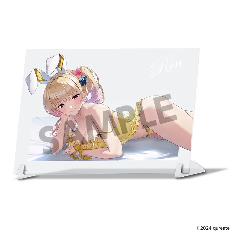 バニーガーデン 描き下ろしビジュアルアクリルプレート 凜 添い寝B ver.