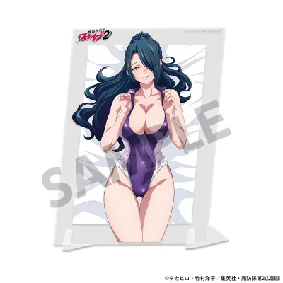 魔都精兵のスレイブ2 描き下ろしビジュアルアクリルプレート 東風舞希 競泳水着 ver. A