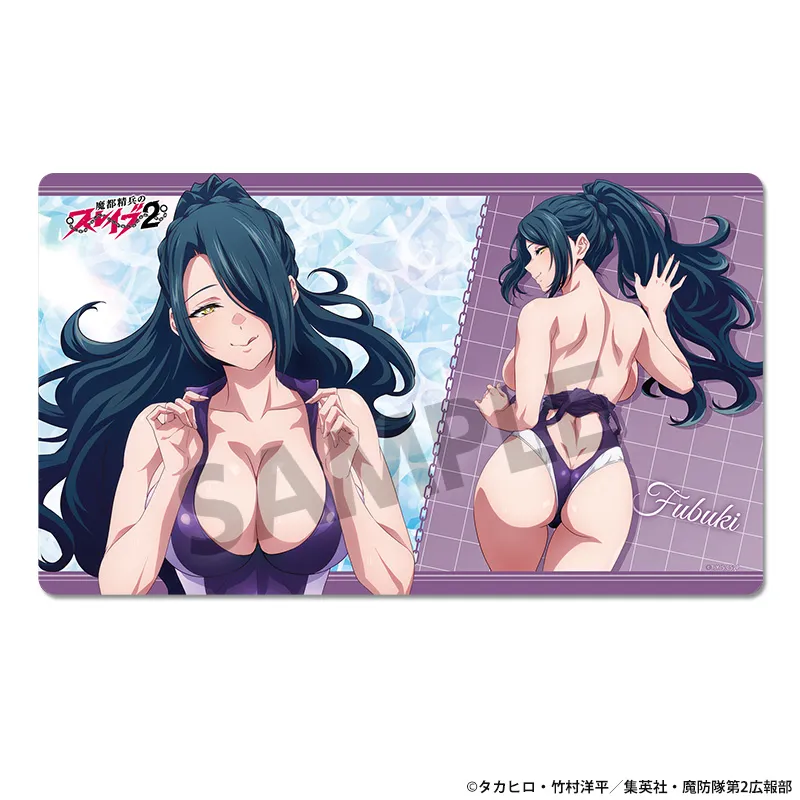 魔都精兵のスレイブ2 描き下ろしラバーマット 東風舞希 競泳水着 ver.