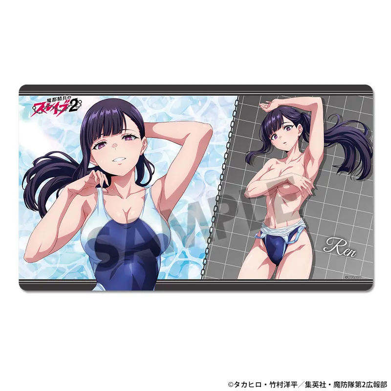 魔都精兵のスレイブ2 描き下ろしラバーマット 山城恋 競泳水着 ver.