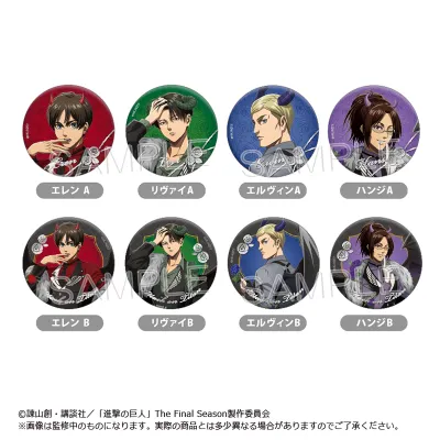 進撃の巨人 箔押し缶バッジ DEVIL Ver.