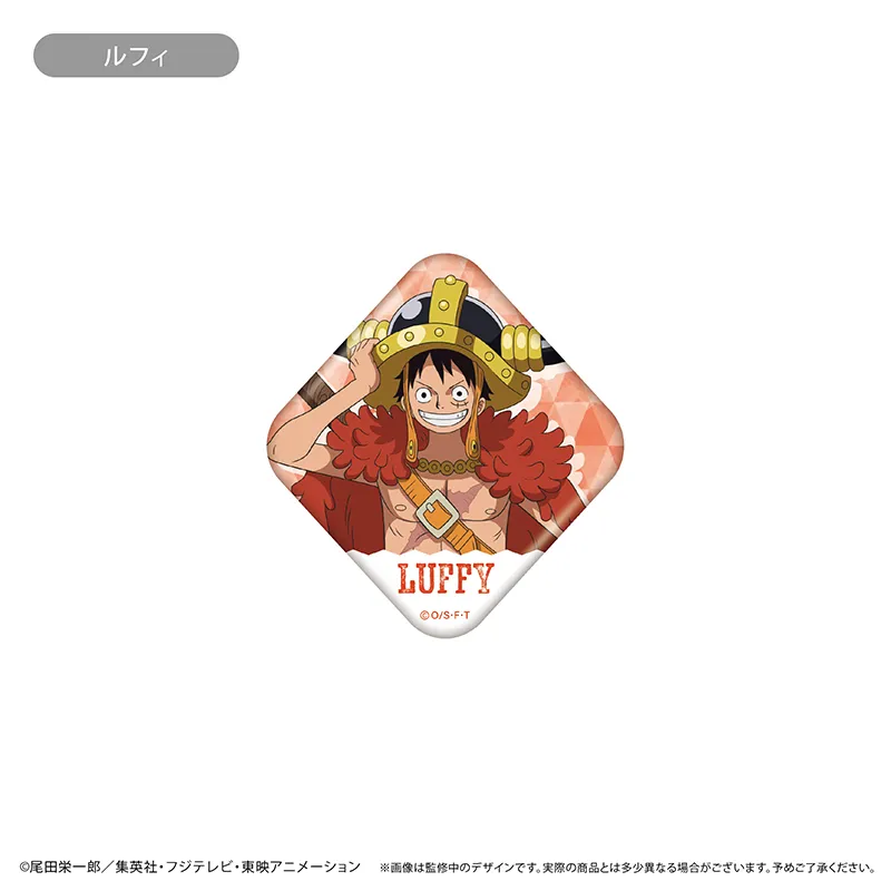 ONE PIECE 缶マグネット エルバフ Ver. ルフィ