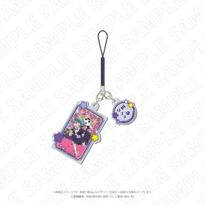 キャラディショナルトイ ケロロ軍曹 花札柄アクリル根付ストラップ(タママ・桃華)