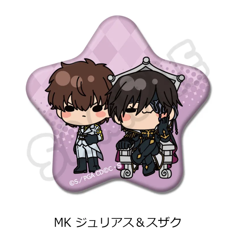 『コードギアス 亡国のアキト』星形缶バッジ MK (ジュリアス&スザク)