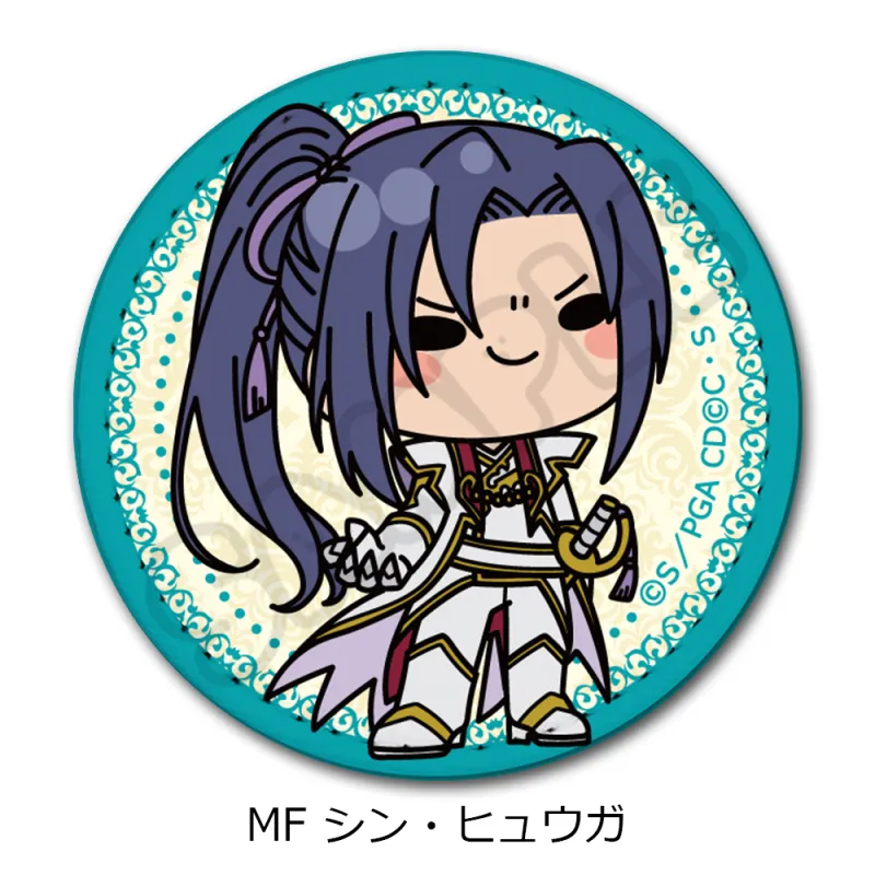 『コードギアス 亡国のアキト』レザーバッジ（丸形） MF (シン・ヒュウガ)
