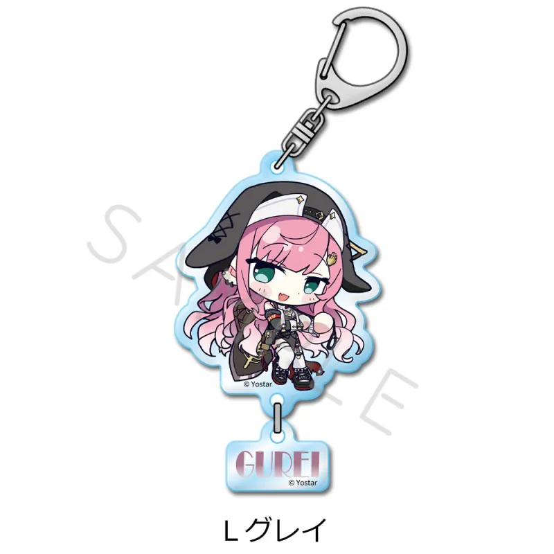 「ステラソラ」 アクリルキーホルダー L(グレイ)