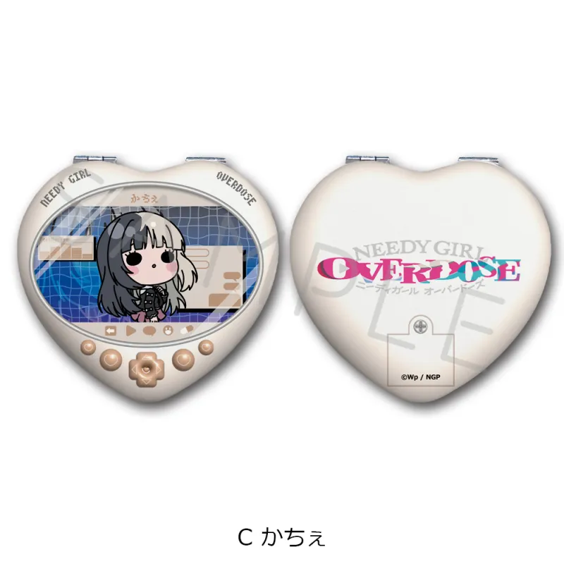 アニメ「NEEDY GIRL OVERDOSE」 ハート型コンパクトミラー C(かちぇ)