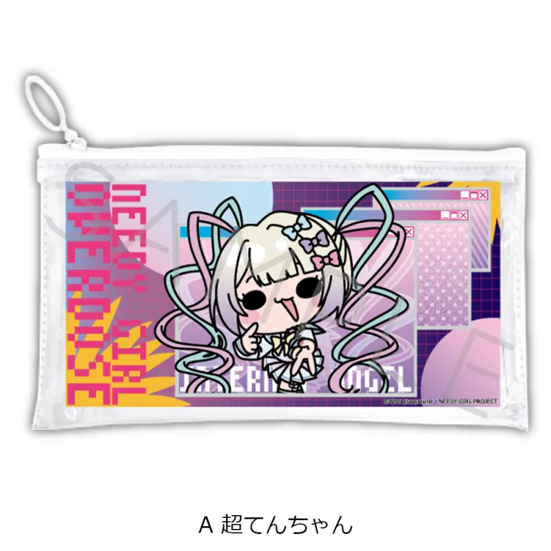 アニメ「NEEDY GIRL OVERDOSE」 フラットクリアポーチ A(超てんちゃん)