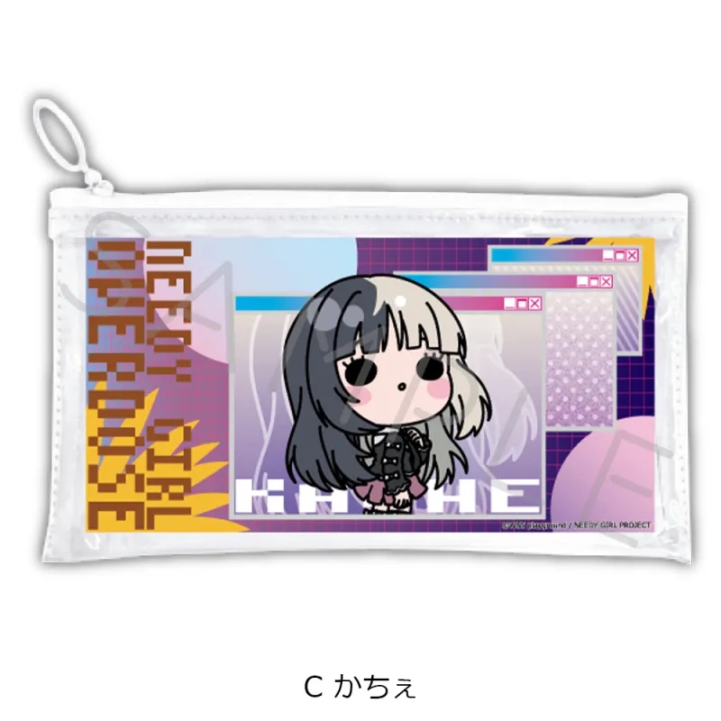 アニメ「NEEDY GIRL OVERDOSE」 フラットクリアポーチ C(かちぇ)