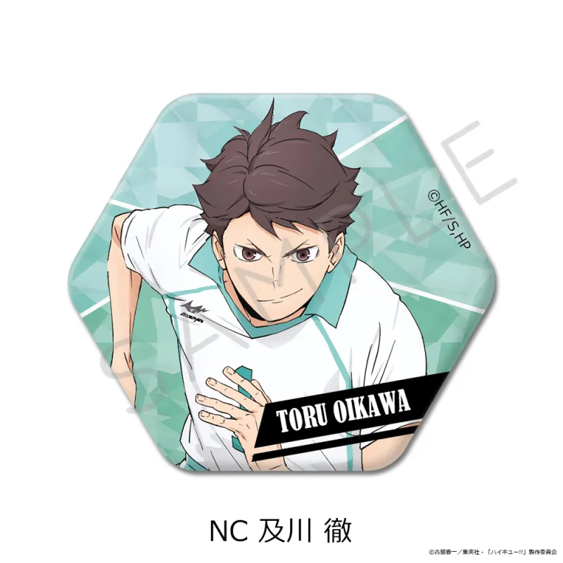 「ハイキュー!!」第12弾 六角形缶バッジ NC(及川 徹)