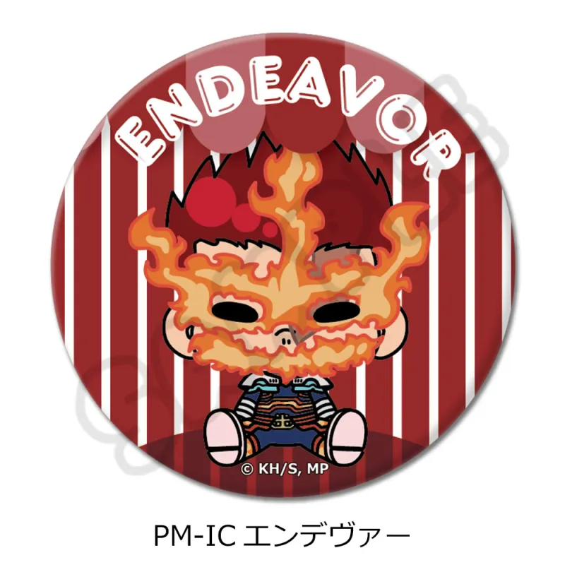 アニメ『僕のヒーローアカデミア』POTEmocho 第6弾 丸形缶バッジ(57mm) PM-IC(エンデヴァー)