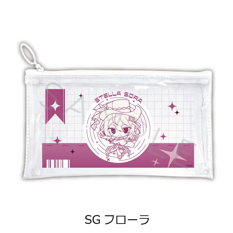 「ステラソラ」第2弾 フラットクリアポーチ SG(フローラ)