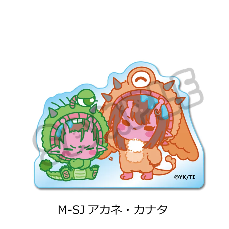 アニメ『銀河特急 ミルキー☆サブウェイ』 アクリルミニブロック(mochocho第2弾) M-SJ(アカネ・カナタ)