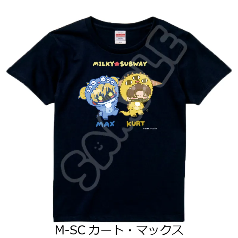 アニメ『銀河特急 ミルキー☆サブウェイ』 Tシャツ(mochocho第2弾) M-SC(カート・マックス) ブラック Sサイズ